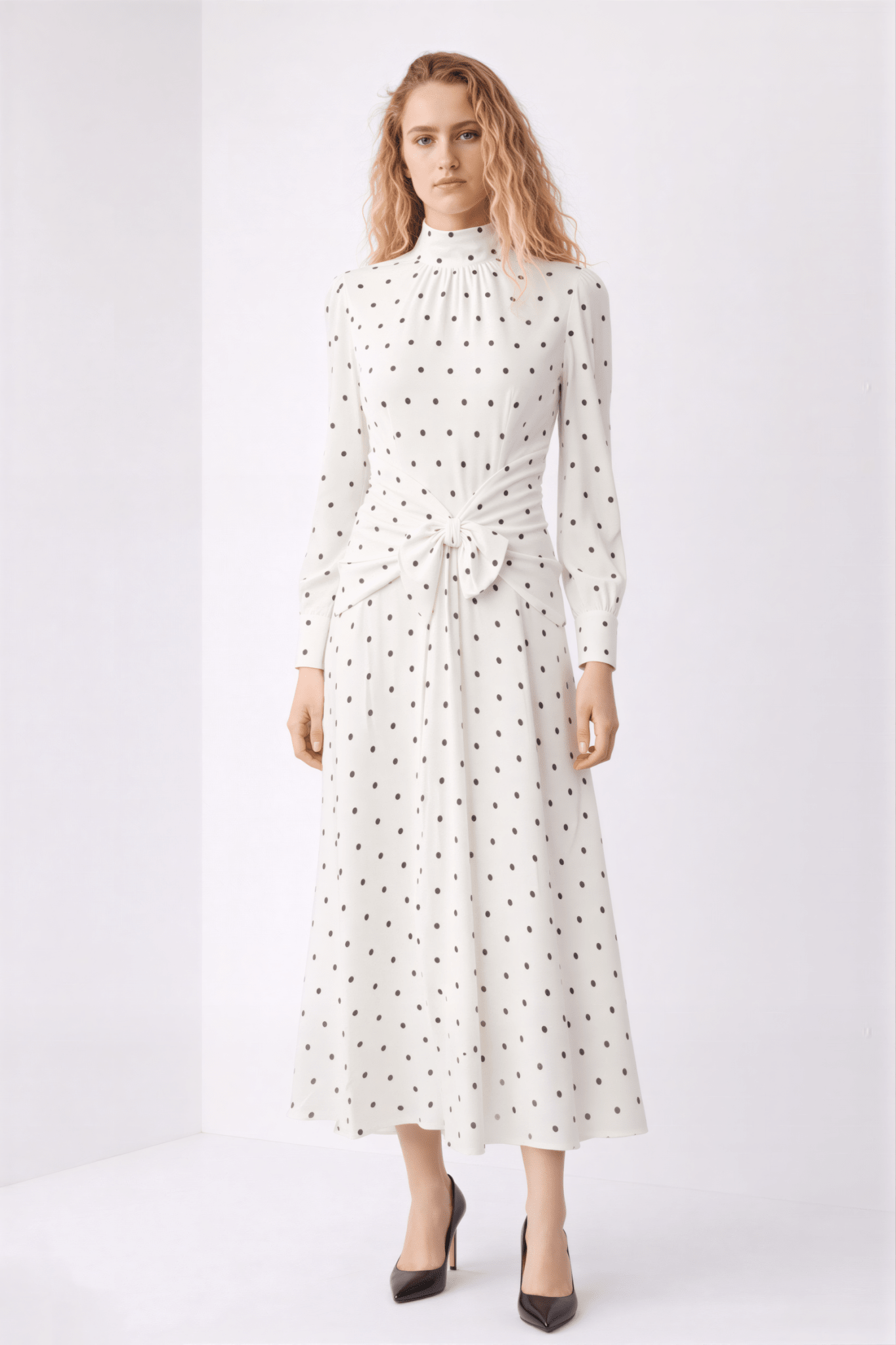 Polka Dots Midi Dress | Elora Venecci