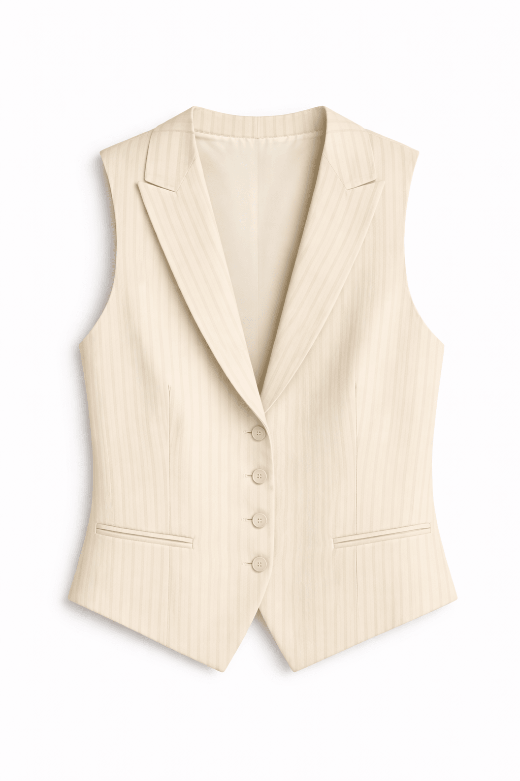 Stripe Linen Vest | Elora Venecci