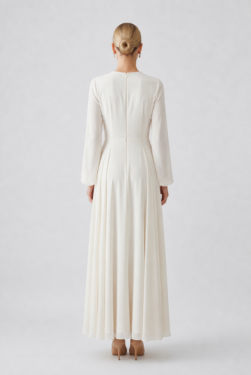 Chiffon Crystal Embellished Maxi Dress