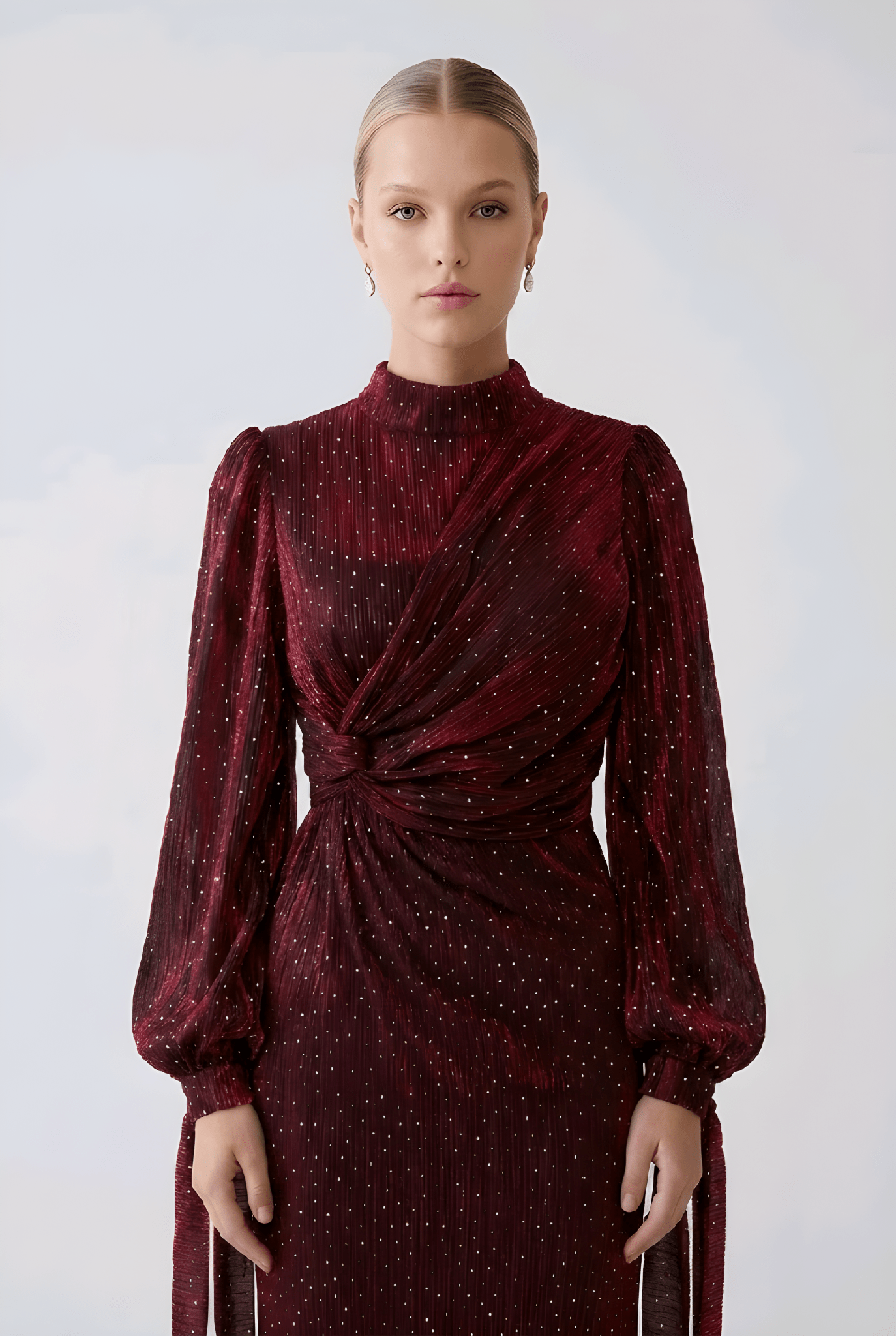 Rhinestone Embellished Maxi Dress | Elora Venecci