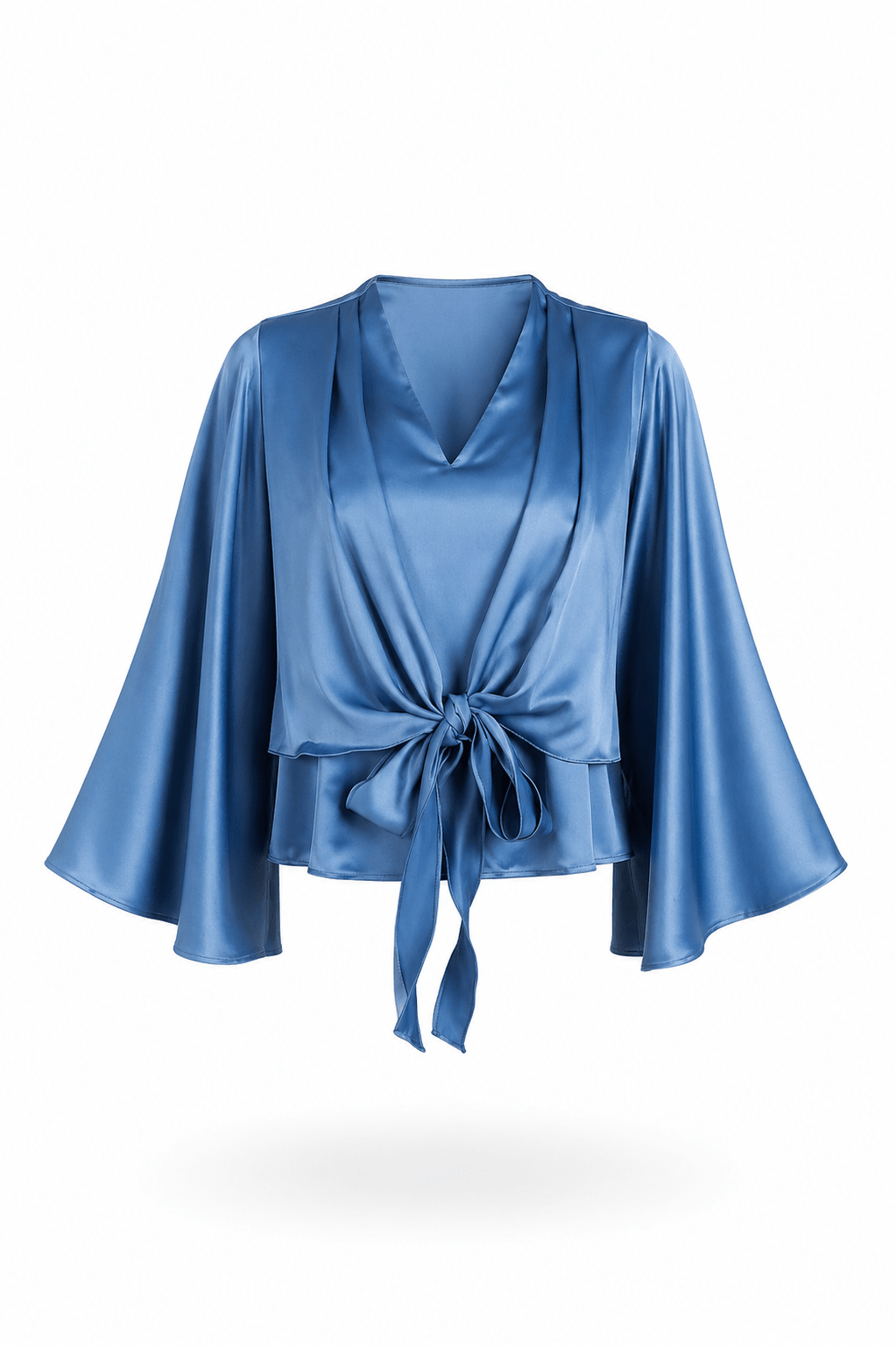 Satin Tie Blouse | Elora Venecci